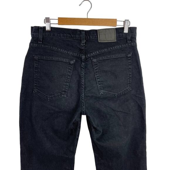 Vintage Levi's Silvertab Y2K Flare Jeans Black Denim (34x31) 13 Jr. M Dark wash - Picture 7 of 14